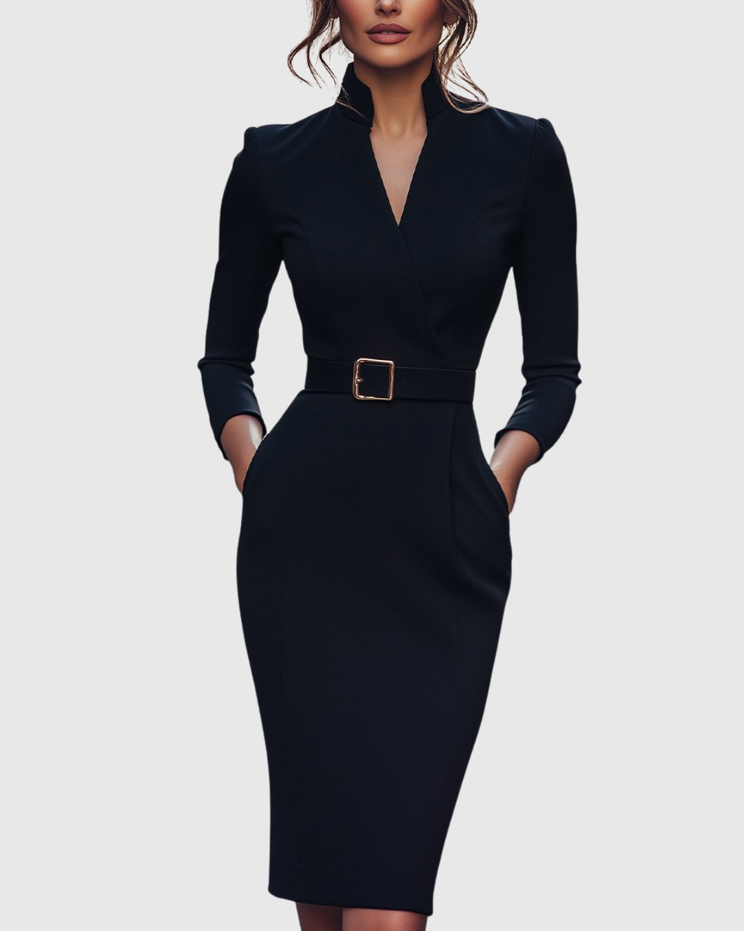 CLARIBEL™ - REFINED MIDI DRESS