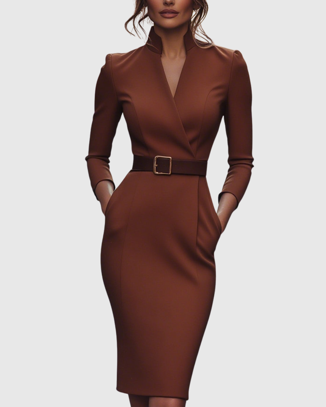 CLARIBEL™ - REFINED MIDI DRESS