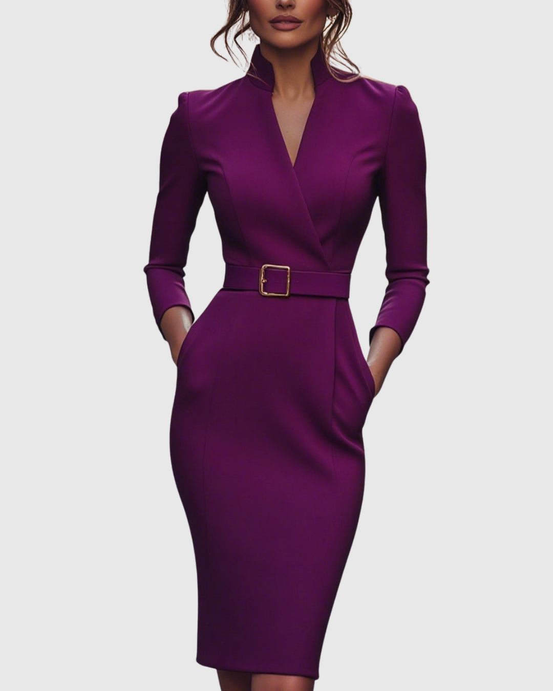 CLARIBEL™ - REFINED MIDI DRESS