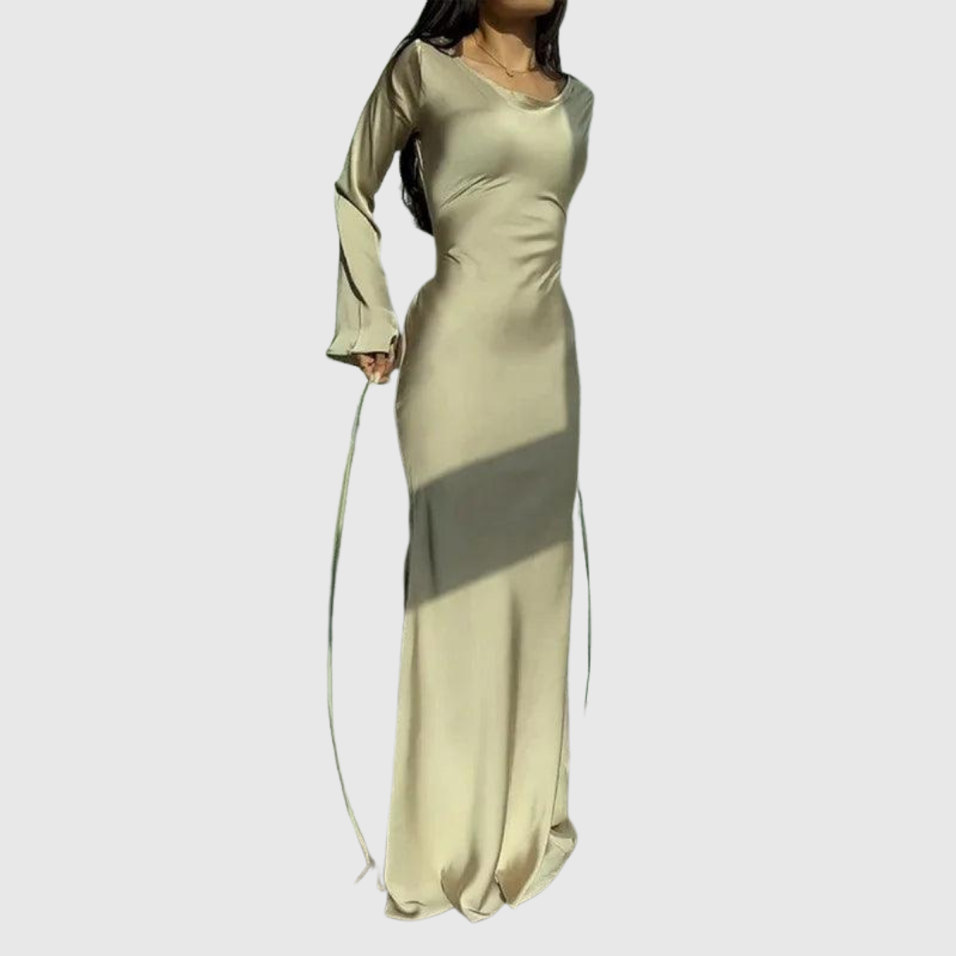 SYBILLA | WINTER LONG-SLEEVE MAXI DRESS