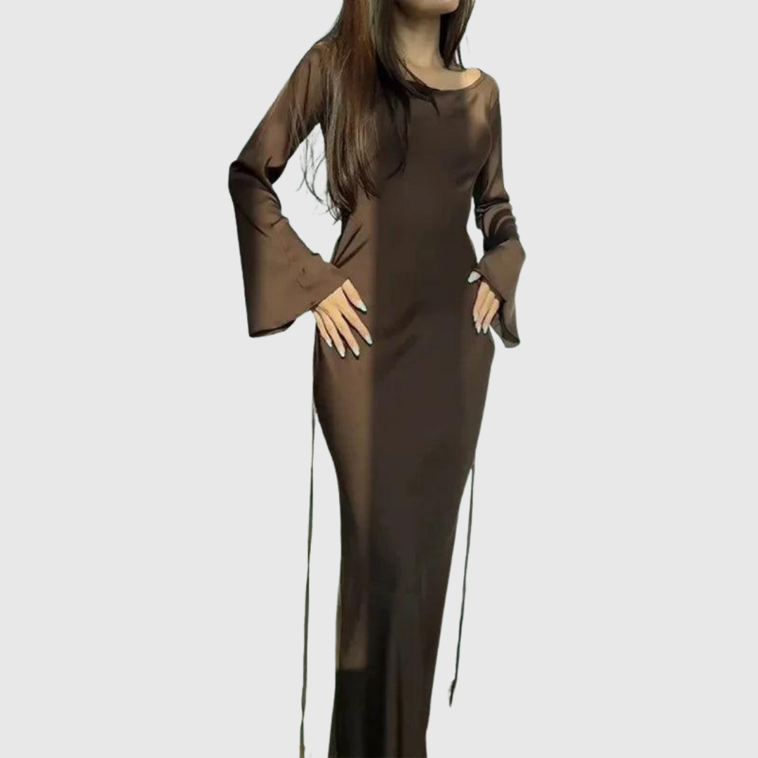 SYBILLA | WINTER LONG-SLEEVE MAXI DRESS