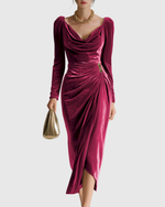 EADOLINE™ - ELEGANT PLEATED MIDI DRESS