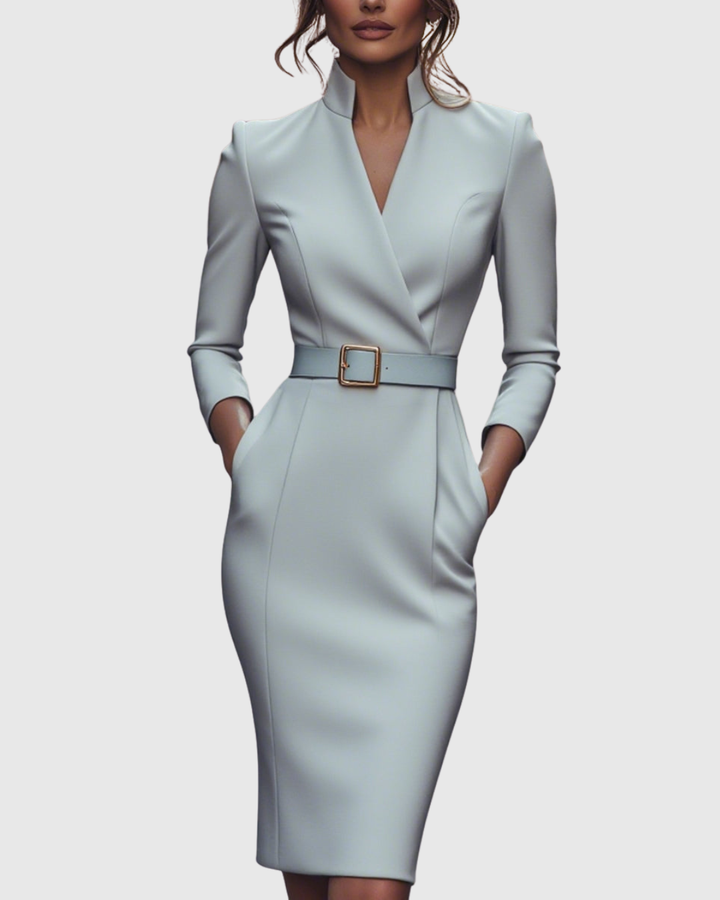 CLARIBEL™ - REFINED MIDI DRESS
