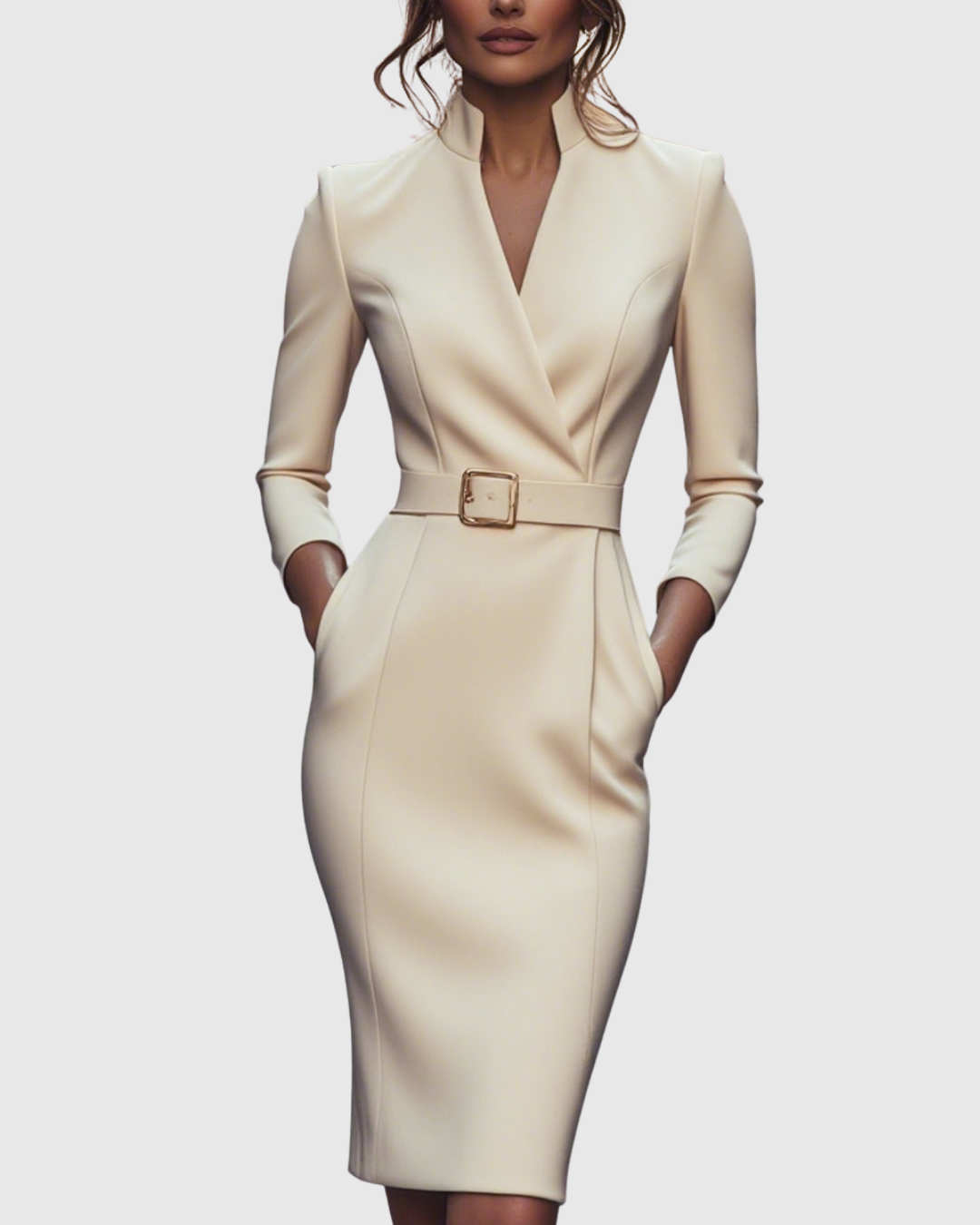 CLARIBEL™ - REFINED MIDI DRESS