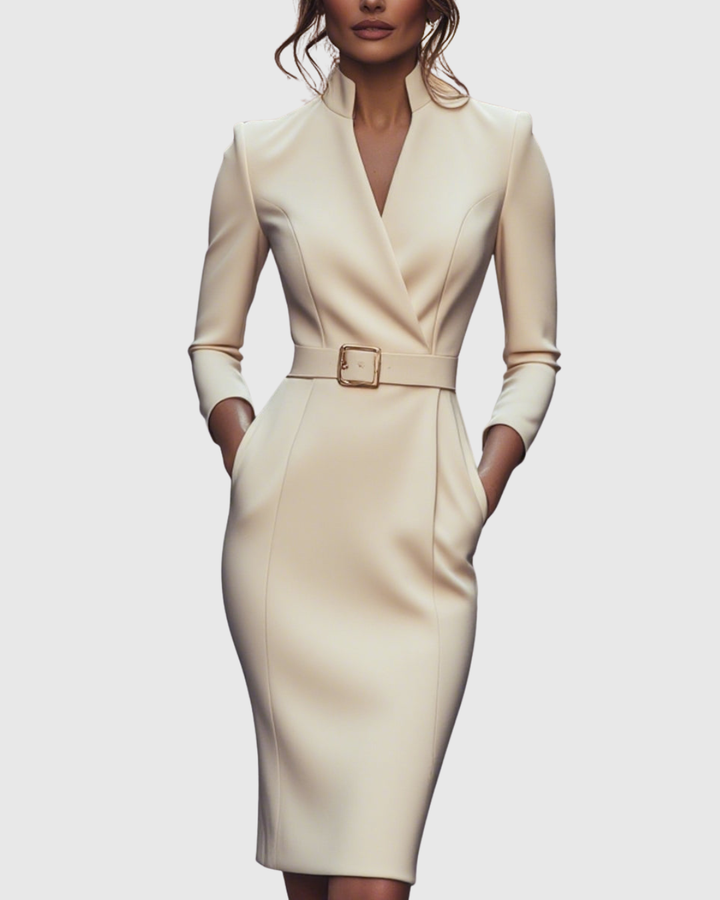 CLARIBEL™ - REFINED MIDI DRESS