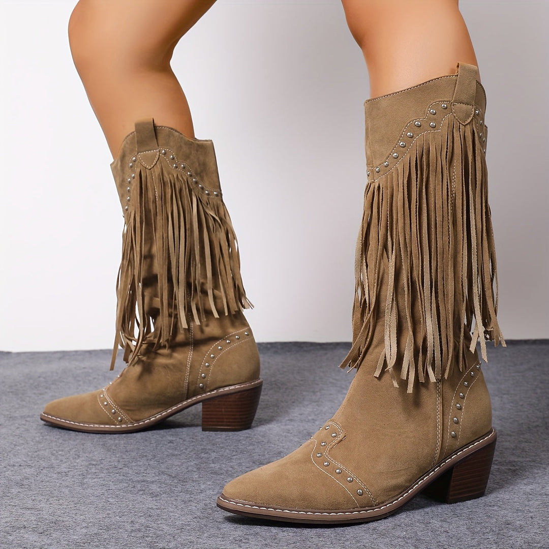 MARIGOLD | TASSEL-STUDDED BOOTS FOR SPRING AND AUTUMN