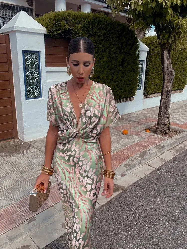 CLARANDRA™ - COPPER MIDI DRESS