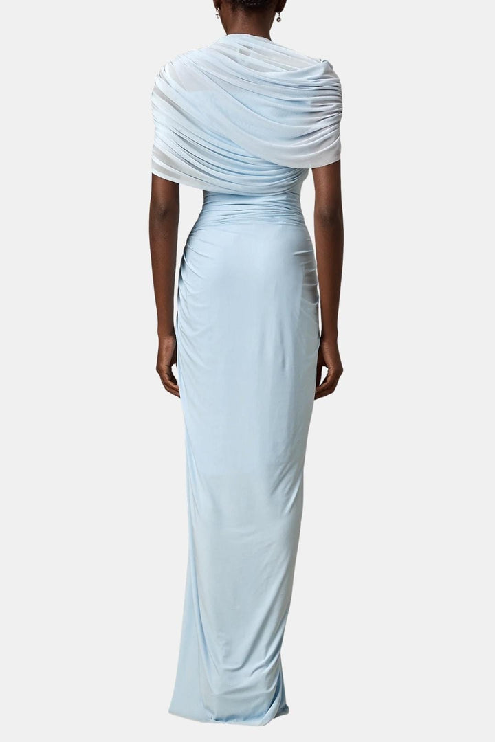 GIGI™ - Asymmetrical Pleated Long Dress