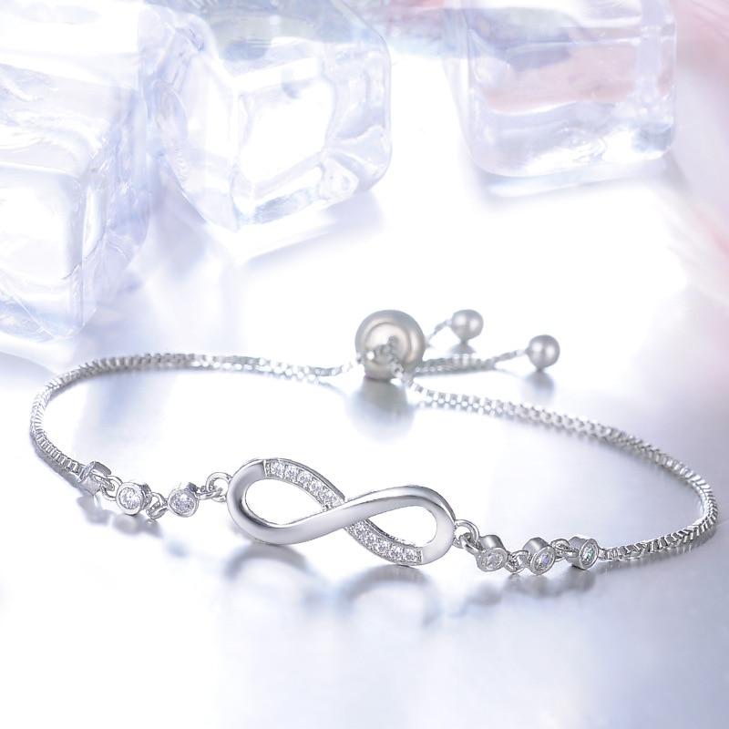 SILVER INFINITY SYMBOL BRACELET