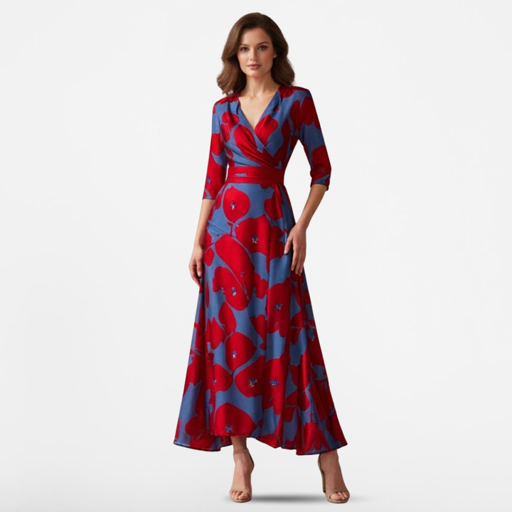 VIVIAN™ - Elegant Floral Print Dress