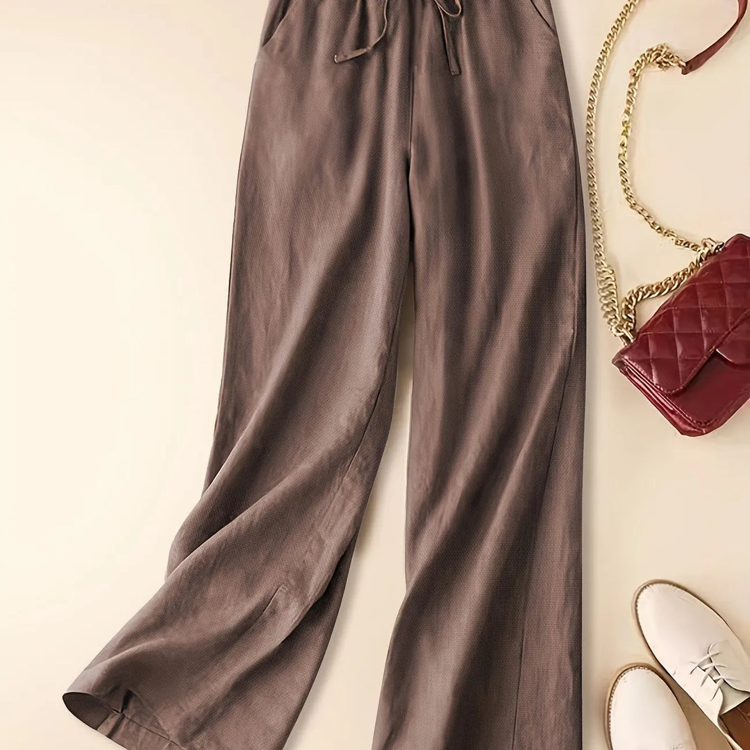 Imara | Wide-Leg Drawstring Trousers