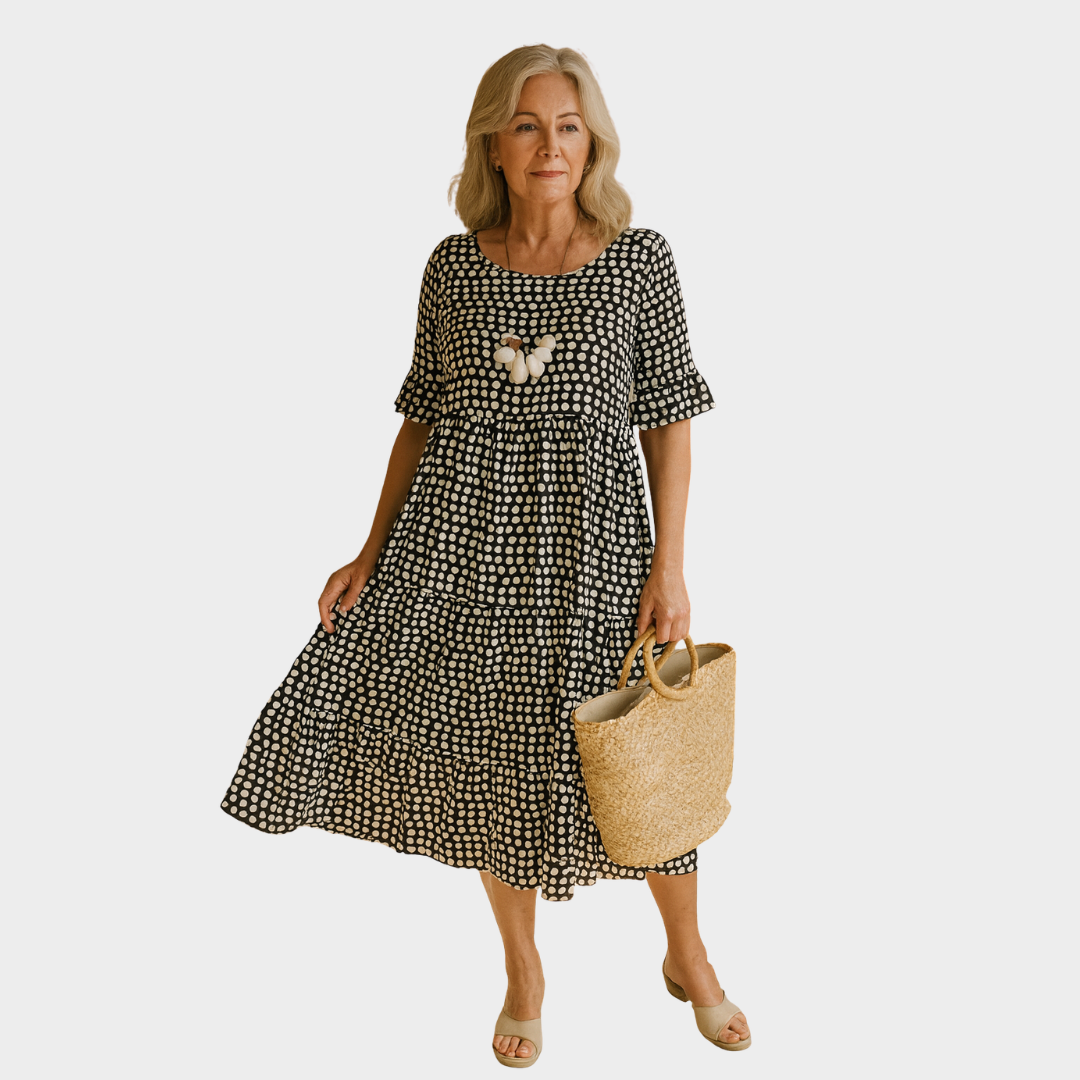 Zorelle™ - Short Sleeve Midi Dress