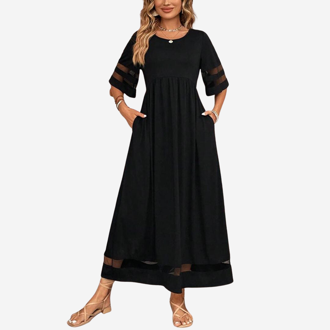 Aubrey™ – Flattering Tummy-Smoothing Midi Dress
