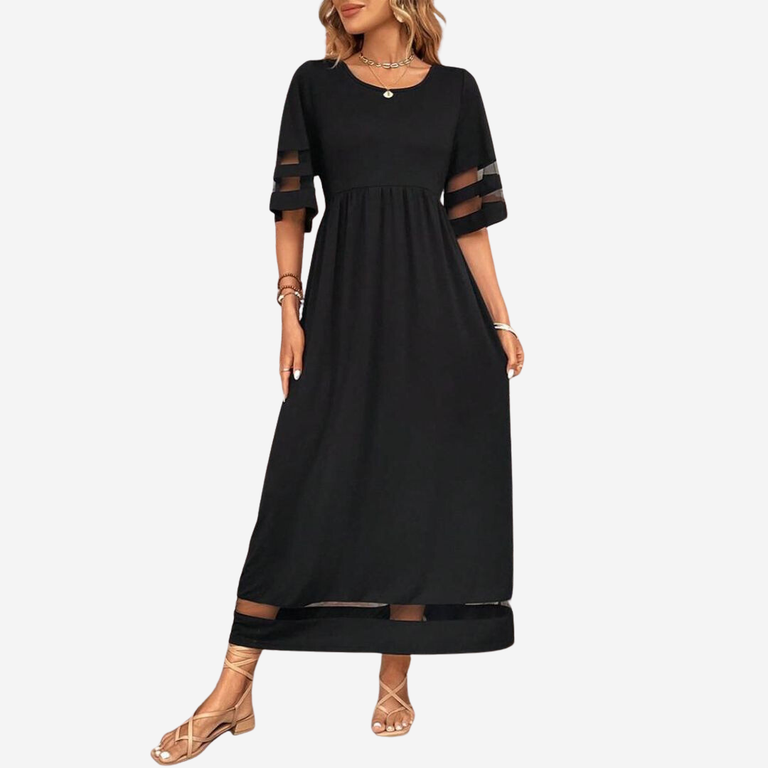 Aubrey™ – Flattering Tummy-Smoothing Midi Dress