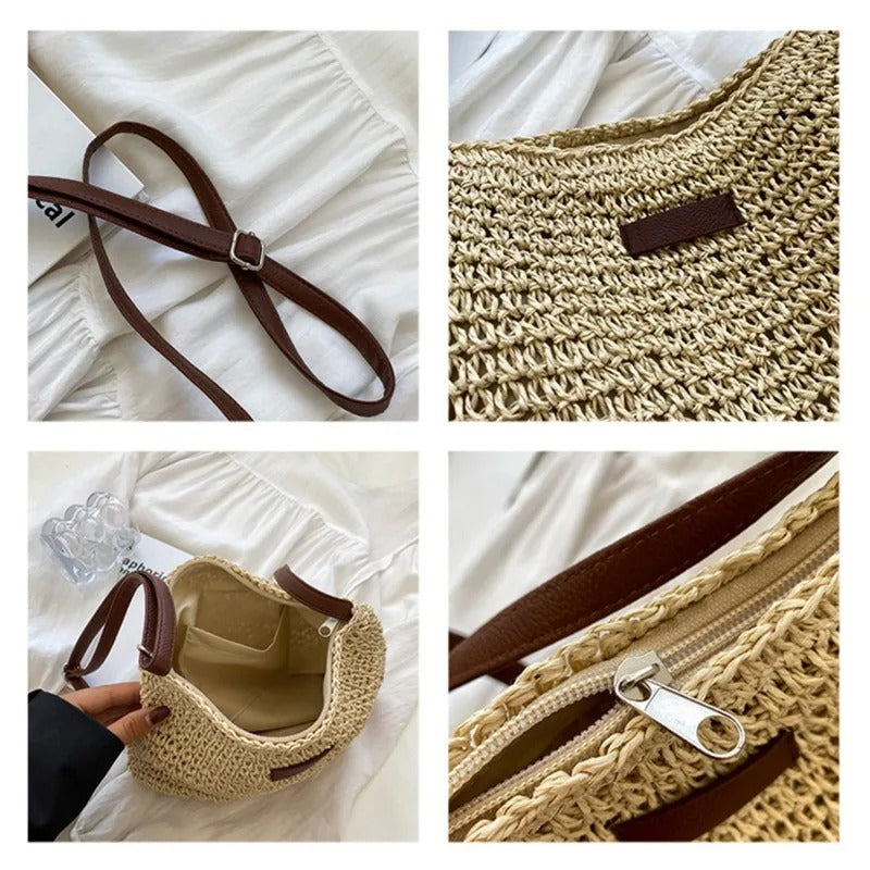 WOVEN SHOULDER BAG