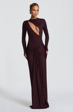 TAHNEE - Plum Maxi Dress